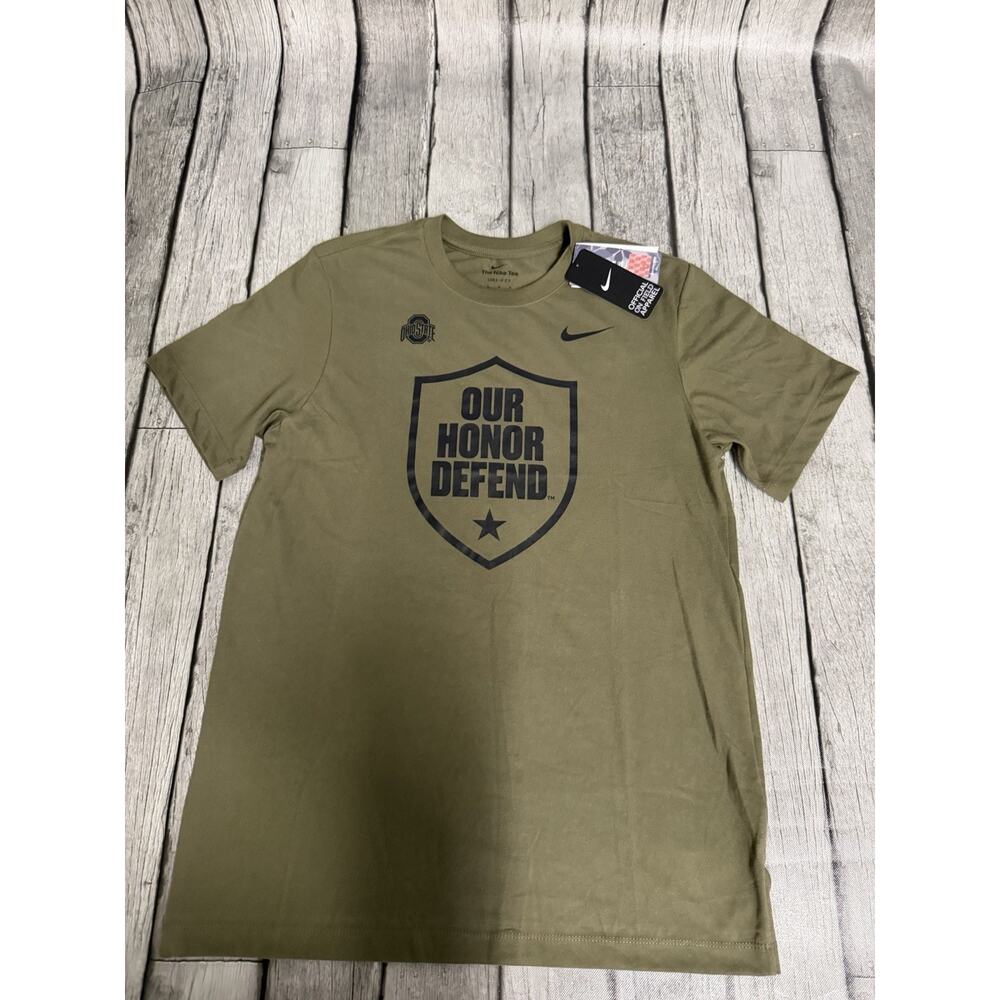 NWT Mens Nike Ohio State Buckeyes Military Appreciation Dri Fit Tshirt Large